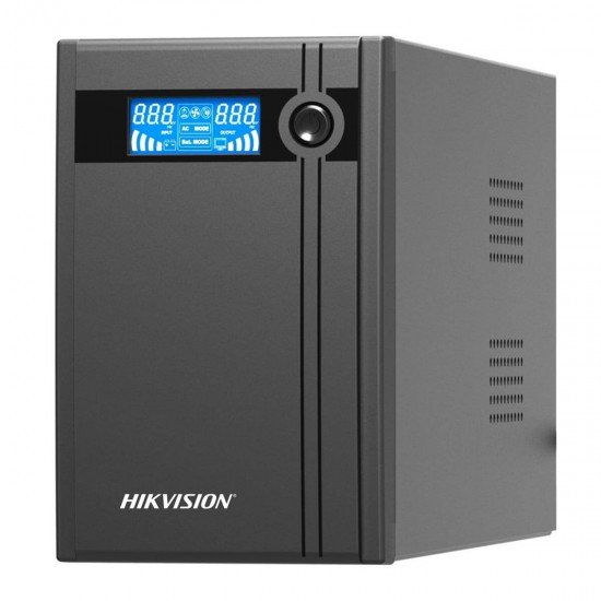 Hikvision DS-UPS2000 – UPS 2000VA/1200W с AVR и LCD дисплей