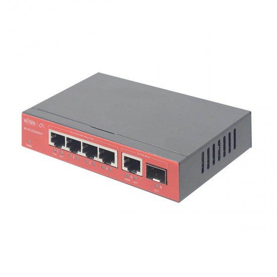 PoE суич Wi-Tek WI-PCES306GF, 6-портов