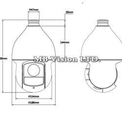 2MP StarLight IP PTZ камера Dahua SD49225GB-HNR, IR 100m