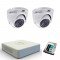 Комплект с 2 охранителни камери и DVR + HDD