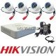 Система за видеонаблюдение Hikvision с 4 вътрешни камери и ДВР
