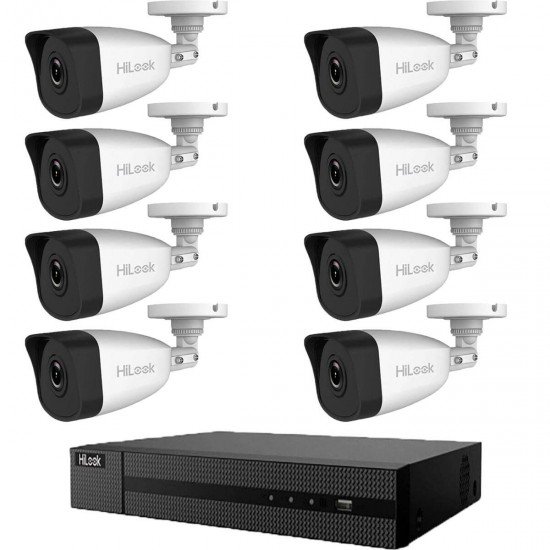 Готова 2MP IP система за видеонаблюдение с 8 камери