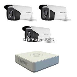 Система за видеонаблюдение с 3 Full HD камери + Hikvision DVR Система за видеонаблюдение с 3 Full HD камери + Hikvision DVR