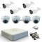 Комплект с 4 външни и 4 вътрешни HD камери