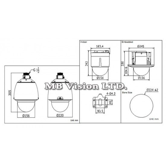 1MPix Turbo HD PTZ камера с 23х оптично приближение Hikvision HD TVI DS-2AE5123T-A