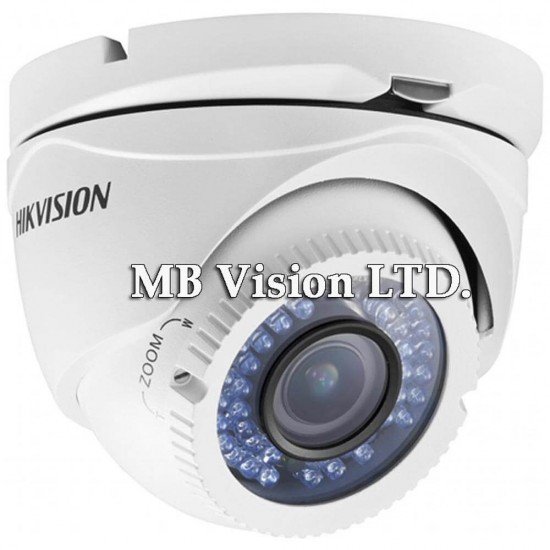 Куполна, метална камера с обектив 2.8-12mm и нощно виждане до 40м Hikvision DS-2CE55C2P-VFIR3